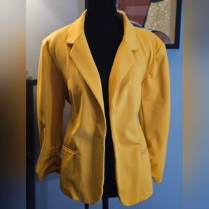 Christian Siriano Mustard Blazer